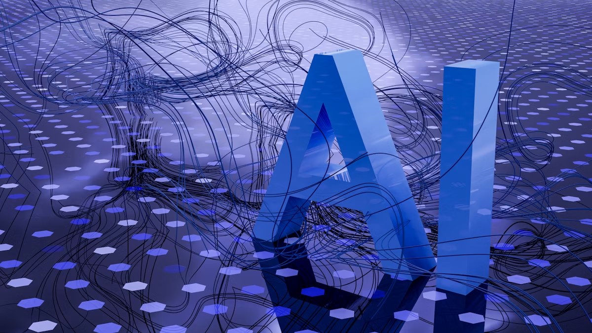 Abstract AI data visualization